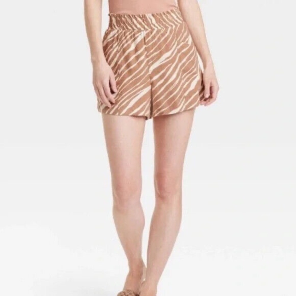 NWT A New Day by Target Women's Tan Zebra Print Shorts